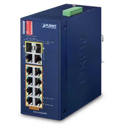 Switch PoE Fast Ethernet No Administrable DIN-rail