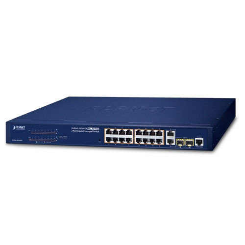 Switch Fast Ethernet L2/L4 PoE+ 802.3at